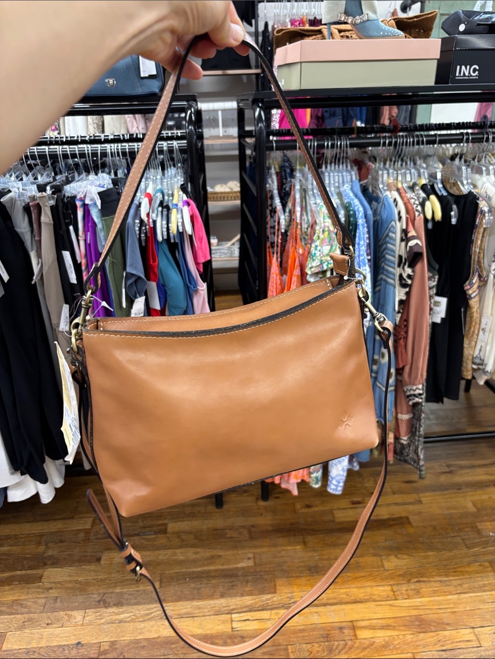 Patricia Nash betta Leather Crossbody Bag